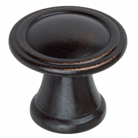 Gliderite Hardware 1 in. Oil Rubbed Bronze Reeded Cabinet Knob, 5PK 80110-ORB-5